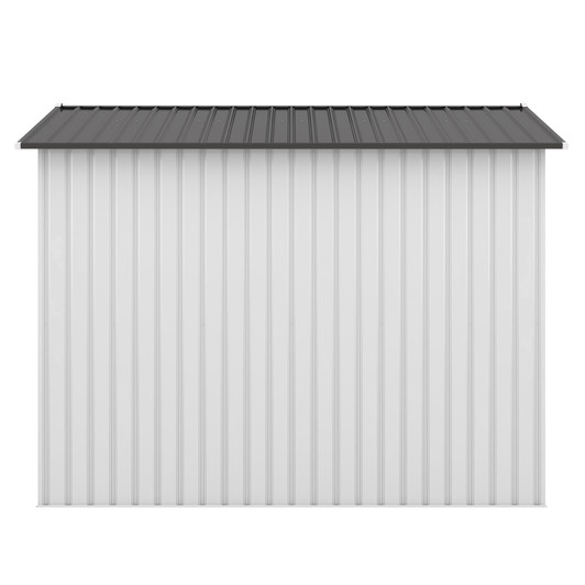 A2ZHOME 8' x 8' Outdoor Metal Garden Shed with Double Sliding Doors: Spacious, Durable, and Ventilated Storage Solution