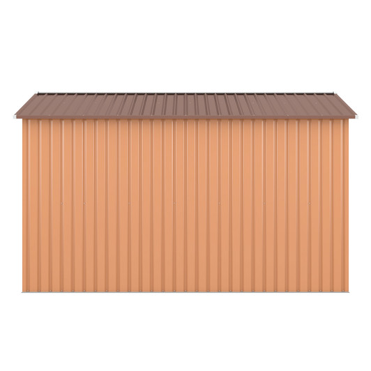 A2ZHOME 9.1' x 10.5' Outdoor Metal Storage Shed: Spacious, Secure, and Ventilated Shed for Your Backyard
