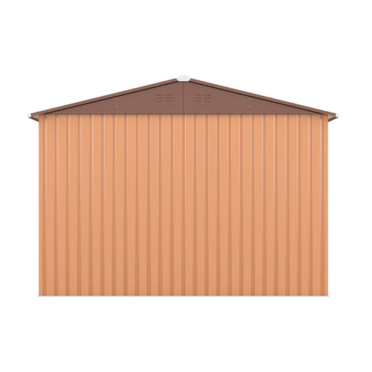A2ZHOME 9.1' x 10.5' Outdoor Metal Storage Shed: Spacious, Secure, and Ventilated Shed for Your Backyard