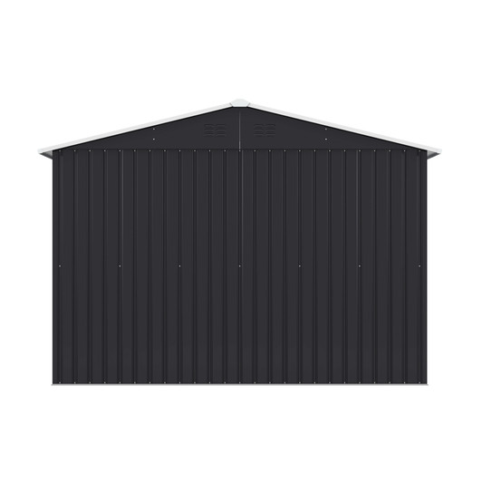 A2ZHOME 9.1' x 10.5' Outdoor Metal Storage Shed: Spacious, Secure, and Ventilated Shed for Your Outdoor Needs