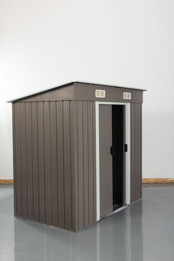A2ZHOME 6ft x 4ft Outdoor Metal Storage Shed: Compact and Durable Storage Solution for Your Backyard