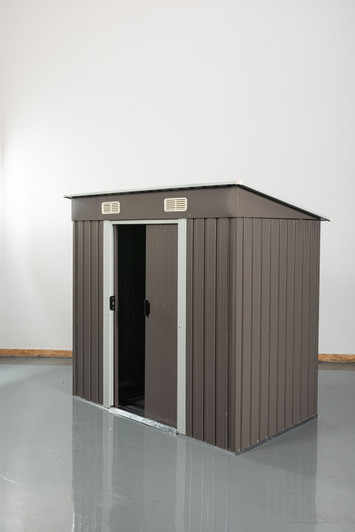 A2ZHOME 6ft x 4ft Outdoor Metal Storage Shed: Compact and Durable Storage Solution for Your Backyard