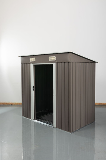 A2ZHOME 6ft x 4ft Outdoor Metal Storage Shed: Compact and Durable Storage Solution for Your Backyard