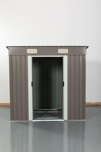 A2ZHOME 6ft x 4ft Outdoor Metal Storage Shed: Compact and Durable Storage Solution for Your Backyard