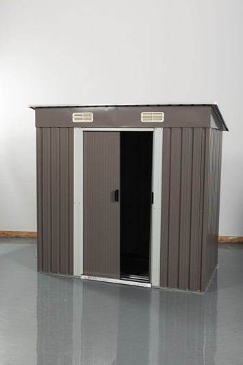 A2ZHOME 6ft x 4ft Outdoor Metal Storage Shed: Compact and Durable Storage Solution for Your Backyard