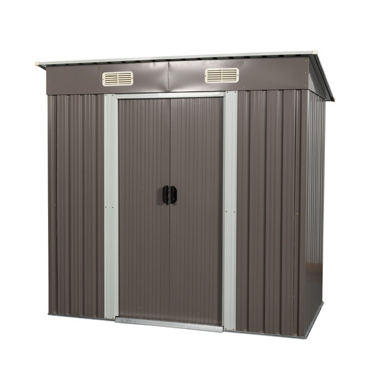 A2ZHOME 6ft x 4ft Outdoor Metal Storage Shed: Compact and Durable Storage Solution for Your Backyard