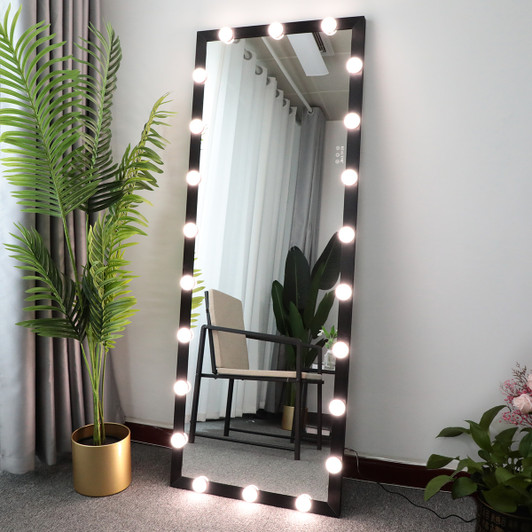A2ZHOME Hollywood Full Length Mirror with Lights - Full Body Vanity Mirror with 3 Color Modes