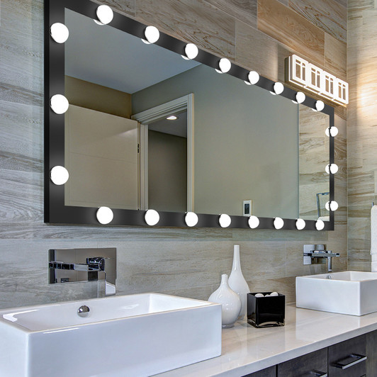 A2ZHOME Hollywood Full Length Mirror with Lights - Full Body Vanity Mirror with 3 Color Modes