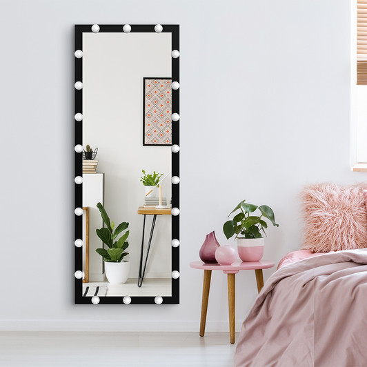 A2ZHOME Hollywood Full Length Mirror with Lights - Full Body Vanity Mirror with 3 Color Modes