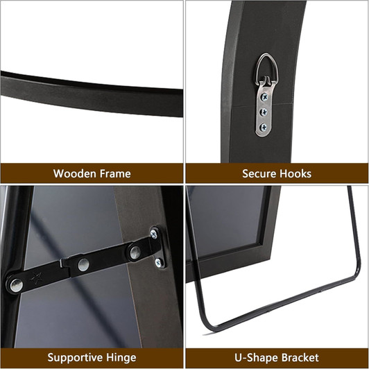 A2ZHOME 65x22 Inch Arch Full Length Mirror – Modern Elegance for Any Space