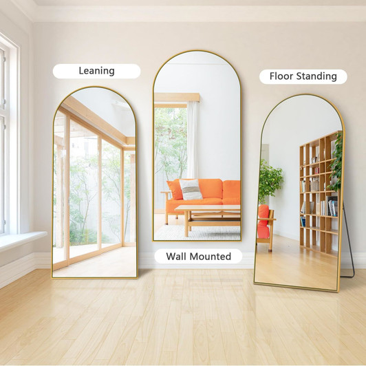 A2ZHOME 71x28 Inch Arch Full Length Mirror – Modern Elegance for Every Room