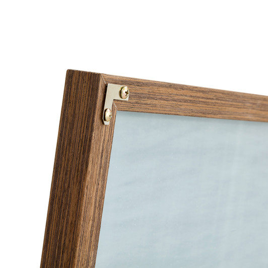 A2ZHOME Brown Solid Wood Frame Full-Length Mirror, 63"x19" Dressing Mirror – Floor or Wall Mounted for Bedroom, Home, Porch, Clothing Store