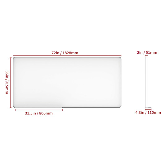 A2ZHOME Silver 72 x 36 Inch Oversized Full-Length Mirror with Mobile Tray – Aluminum Framed Wall-Mounted Mirror for Bedroom, Living Room, Bathroom