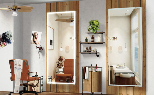 A2ZHOME 72x32 Inch Oversized LED Bathroom Mirror with Lights – Wall Mounted Mirror with 3 Color Modes, Silver Aluminum Frame Full-Length Mirror for Bedroom, Living Room