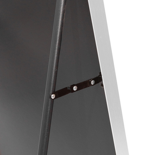 A2ZHOME White 63" x 20" Metal Arch Stand Full-Length Mirror – Modern Free-Standing Design