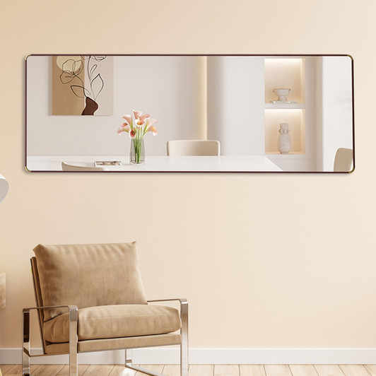 A2ZHOME 4th Generation Floor Standing Full-Length Mirror, 65" x 23.2", Wall-Mounted Bathroom Makeup Mirror, Bedroom, Foyer, Clothing Store