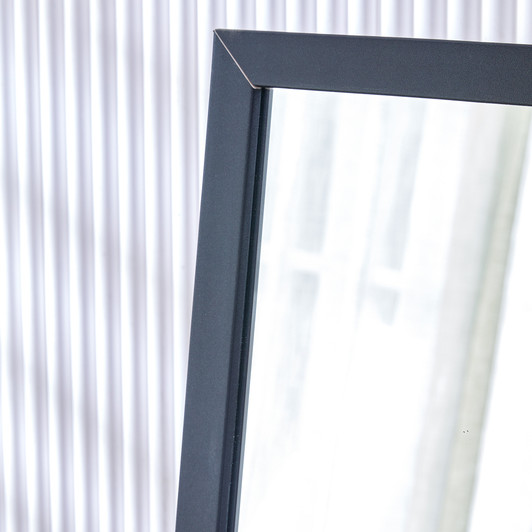 A2ZHOME Fourth Generation Black Solid Wood Frame Full-Length Mirror, 71" x 31.5", Floor Standing or Wall-Mounted Dressing Mirror for Bedroom, Porch, Clothing Store