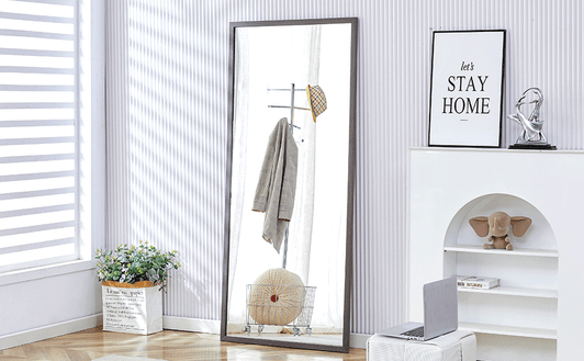 A2ZHOME Fourth Generation Solid Wood Frame Full-Length Mirror - 71" x 31.5"