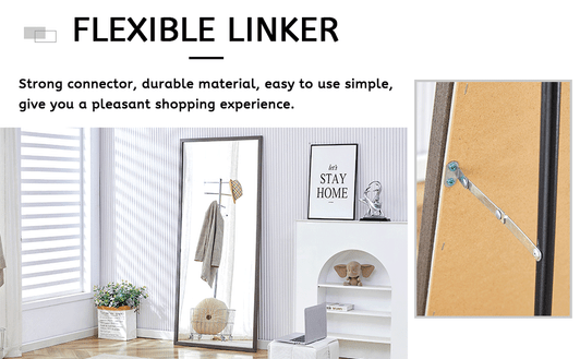 A2ZHOME Fourth Generation Solid Wood Frame Full-Length Mirror - 71" x 31.5"