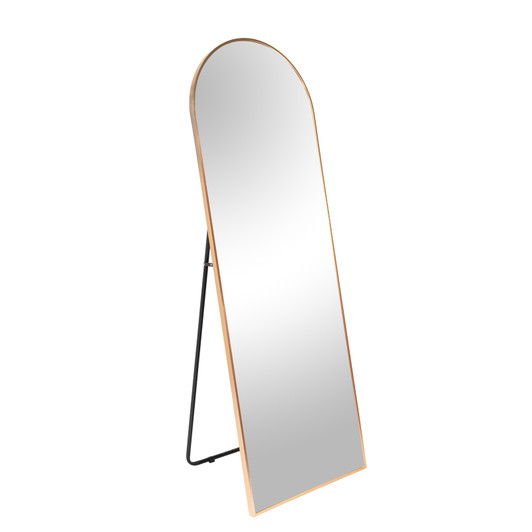A2ZHOME Gold 65x22 Inch Metal Arch Stand Full-Length Mirror