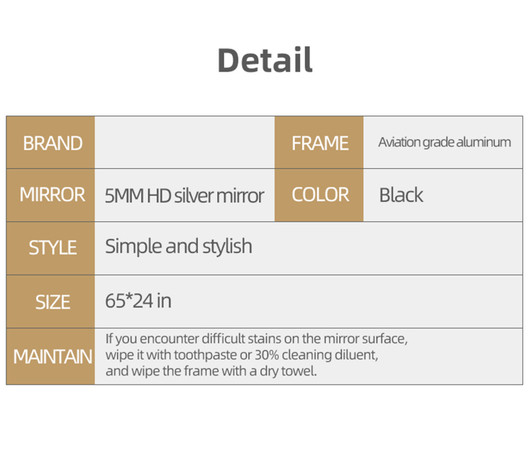 A2ZHOME Full Length Intelligent Human Body Induction LED Mirror - Aluminum Floor Standing, Big Size