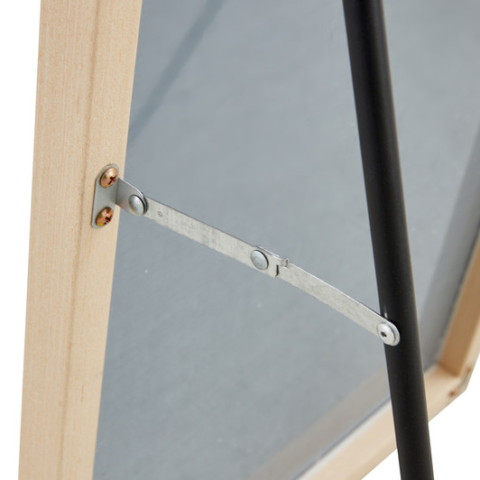 A2ZHOME 3rd Generation Light Oak Solid Wood Frame Full-Length Mirror - 60" x 17.3"