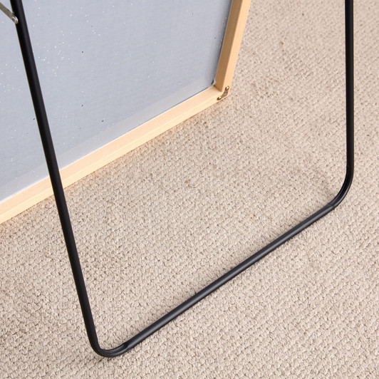 A2ZHOME 3rd Generation Light Oak Solid Wood Frame Full-Length Mirror - 60" x 17.3"