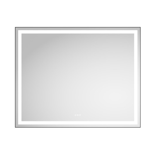 A2ZHOME 60" W x 48" H LED Lighted Wall-Mounted Mirror with High Lumen & Anti-Fog Control