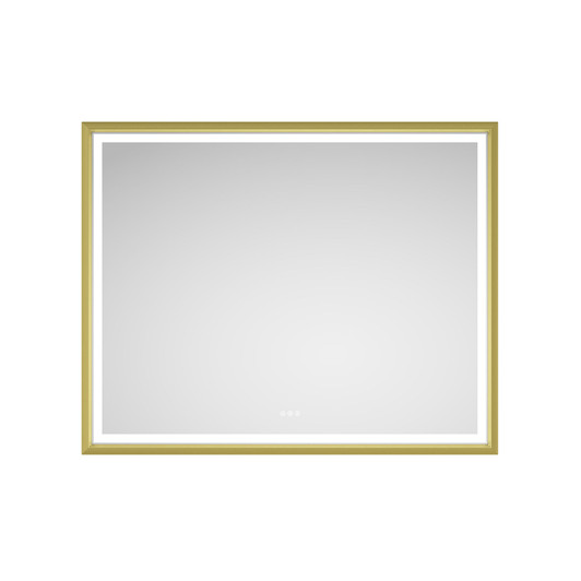A2ZHOME 60" W x 48" H LED Lighted Wall-Mounted Mirror - High Lumen & Anti-Fog Control