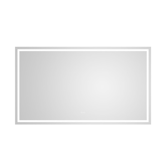 A2ZHOME 84" x 48" LED Lighted Wall-Mounted Mirror with High Lumen & Anti-Fog Control