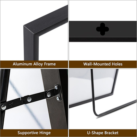 A2ZHOME 71" x 32" Full-Length Mirror - Modern Design with Black Aluminum Alloy Frame