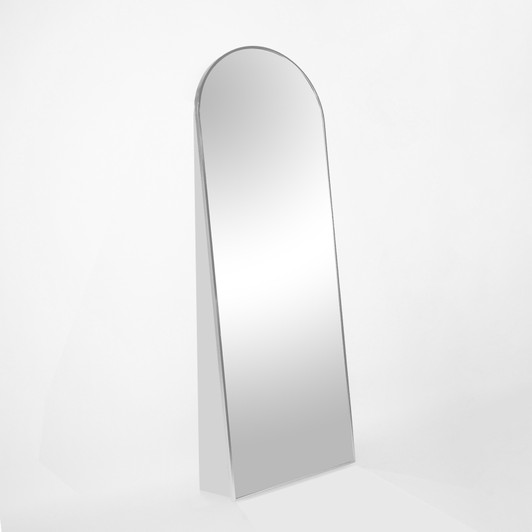 A2ZHOME 71" x 31.5" Silver Metal Arch Full-Length Mirror