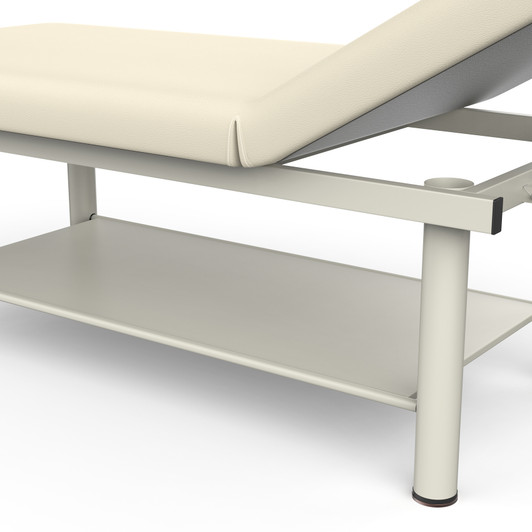 A2ZHOME 80-Inch Wide Beauty Spa Massage Table - Quality Leather Facial Bed with Iron Round Legs - Gray