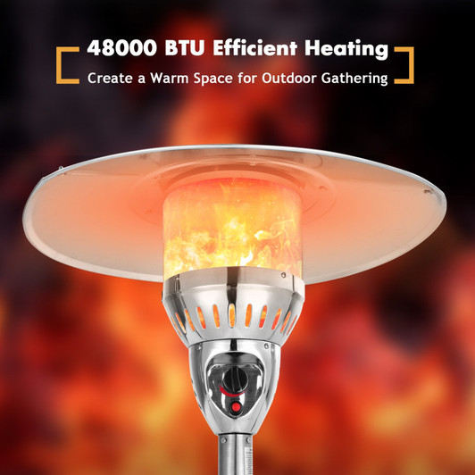 A2ZHOME  48,000 BTU Patio Heater with Simple Ignition System
