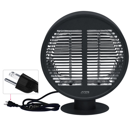 A2ZHOME Electric Patio Heater, Outdoor Infrared Tabletop Heater, Portable Freestanding, IP54 Waterproof, 1000W