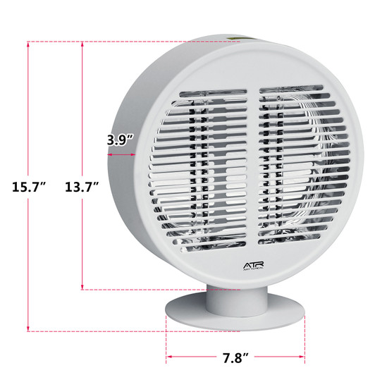 A2ZHOME Electric Patio Heater, Outdoor Infrared Tabletop Heater, Portable Freestanding, IP54 Waterproof, 1000W
