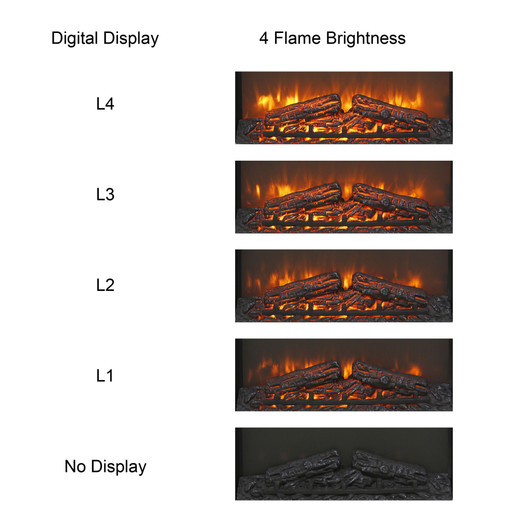 A2ZHOME 23" Electric Fireplace Insert, Ultra Thin Heater with Log Set & Realistic Flame, Remote Control with Timer, Overheating Protection