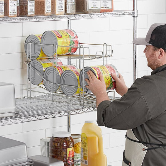 a2zhospo FIFO Wire Can Rack – Streamline Your Kitchen’s Food Rotation and Storage