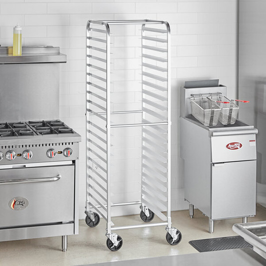 a2zhospo 20 Pan End Load Bun / Sheet Pan Rack - Unassembled