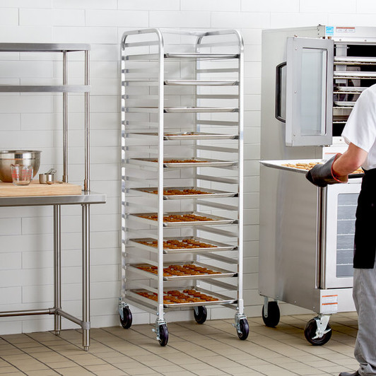 a2zhospo 20 Pan End Load Nesting Bun / Sheet Pan Rack - Assembled