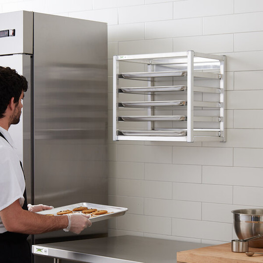 a2zhospo Wall-Mounted Sheet / Bun Pan Rack - 21" x 13" x 18"