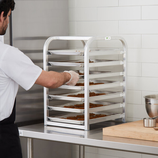 a2zhospo  7 Pan End Load Countertop Sheet / Bun Pan Rack