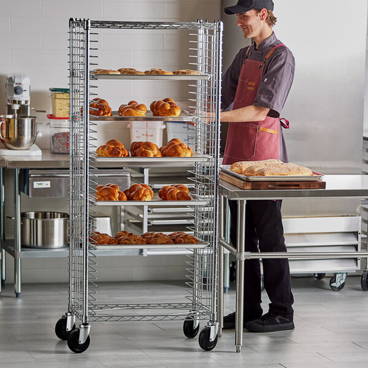 a2zhospo 38 Pan Side Load Wire Bun / Sheet Pan Rack - Unassembled