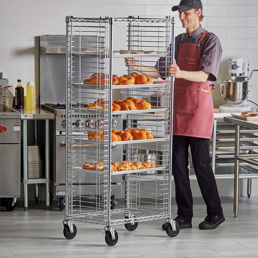 a2zhospo 38 Pan Side Load Wire Bun / Sheet Pan Rack - Unassembled