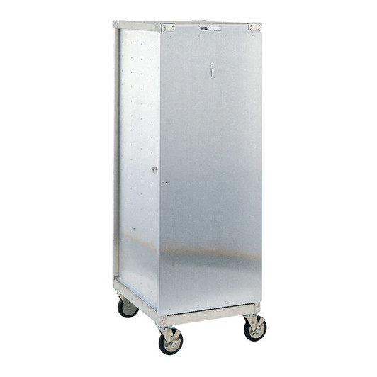 a2zhospo 40 Pan End Load Uninsulated Bun / Sheet Pan Rack Delivery & Storage Cabinet with Lockable Door - Assembled