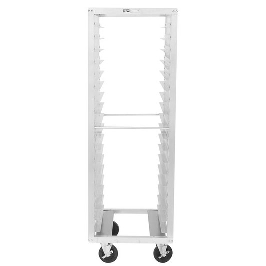 a2zhospo 18-Pan End Load Aluminum Roll-In Refrigerator Rack, Assembled