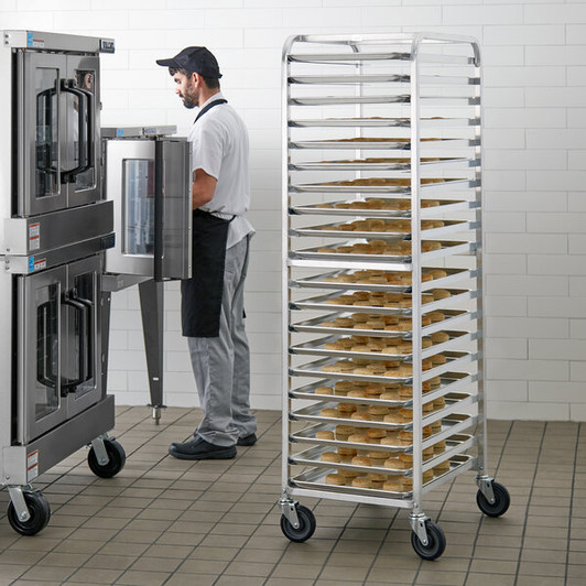 a2zhospo PR20-3W 20-Pan End Load Bun and Sheet Pan Rack - Assembled