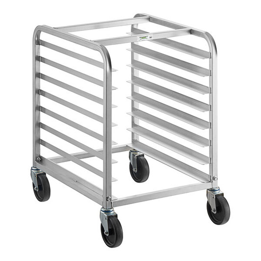 a2zhospo 8-Pan End Load Aluminum Undercounter Bun / Sheet Pan Rack