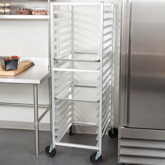 a2zhospo 8522 Roll-In Cooler Rack with Angle Ledges - 18-Pan Capacity