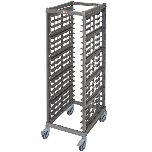 a2zhospo 20-Pan End Load Bun / Sheet Pan Rack with Plastic Casters - Assembled